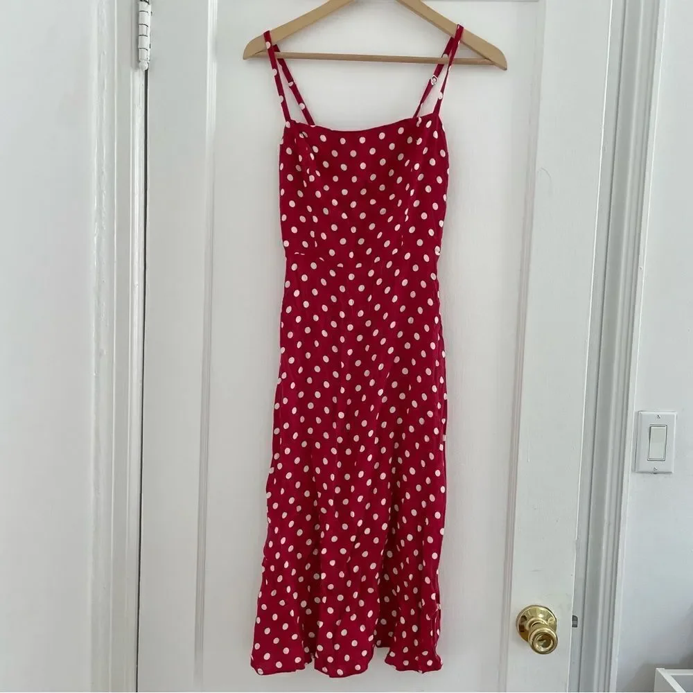 Reformation  Afternoon Campari Dress